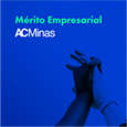 Representação visual de selo de mérito em tecnologia e gestão empresarial